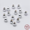 925 Sterling Silver Spacer Beads STER-K171-44S-4mm-4