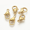 Ion Plating(IP) 316 Surgical Stainless Steel Lobster Claw Clasps X-STAS-S076-66A-01-2