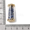 Glass Tube with Natural Lapis Lazuli Chip Beads Inside Pendants FIND-B054-01G-01-3