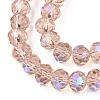 Electroplate Glass Beads Strands EGLA-A034-T10mm-L22-3