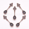 Tibetan Style Alloy Big Pendants TIBEP-A19597-R-FF-2