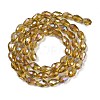 Transparent Electroplate Glass Beads Strands EGLA-N013-T10mm-B08-2