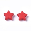 Opaque Acrylic Beads SACR-WH0002-07J-1