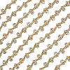S-shaped Glass Rhinestone and Iron Cup Chains DIY-WH20032-25G-01-7