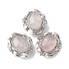 Natural Rose Quartz Oval Multi-Strand Links G-G207-02P-09-1