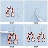 SUNNYCLUE DIY Leopard Print Pattern Earring Making Kits DIY-SC0012-002-4