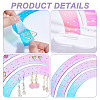 Rainbow with Cloud Laser Acrylic Earring Display Stands DIY-WH0570-25-5
