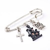 Iron Safety Brooch for Halloween JEWB-BR00048-3