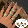 Adjustable Ethnic Style Alloy Cuff Rings FS-WGD767D-03-1