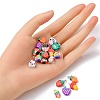 20Pcs 10 Style Handmade Polymer Clay Charms CLAY-YW0001-75-4