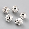 Long-Lasting Hollowed Plated Brass Beads KK-O133-003A-S-1