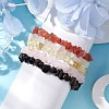12 Constellation Natural Mixed Gemstone Chip Beaded Stretch Bracelets Sets for Women Men BJEW-JB10264-10-4