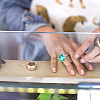 2Pcs Adjustable Brass Finger Rings Components FIND-GO0002-77A-5