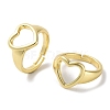 Brass Adjustable Rings for Women RJEW-E292-26G-1