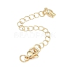 Brass Curb Chain Extender KK-G557-13KCG-1