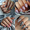 Stainless Steel DIY Nail Art Templates MRMJ-WH0092-035-7