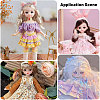 6Pcs 6 Styles High Temperature Fiber Long Pear Perm Hairstyle Doll Wig Hair DIY-GL0005-63A-6