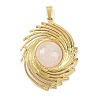 Natural Quartz Crystal Pendants STAS-B109-01G-08-1
