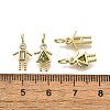 Brass Micro Pave Cubic Zirconia Pendants KK-D339-02G-08-3