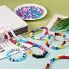 1200Pcs 2 Style 3 Colors Mixed Effect Acrylic European Beads OACR-SZ0001-28-5