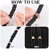 6Pcs 6 Styles Alloy Rhinestone Hair Accessories EJEW-WH20005-003G-6