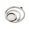 304 Stainless Steel Pendant Cabochon Settings STAS-Z201-03P-2