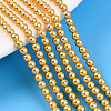 Baking Paint Pearlized Glass Pearl Bead Strands HY-N002-3mm-A08-1