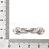 Brass Micro Pave Clear Cubic Zirconia Fold Over Clasps KK-C075-32P-3