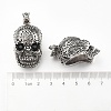 Retro Men's Halloween Jewelry 304 Stainless Steel Big Skull Pendants X-STAS-O044-40-3