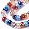 Electroplate Glass Beads Strands EGLA-Q125-006-3