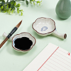   2Pcs 2 Styles Ceramics Ink Plate with Handle DIY-PH0010-99A-4