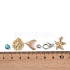 DIY Stainless Steel Findings & Steel Wires & Brass Beads & Acrylic Beads Kits DIY-XCP0003-25-3