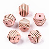 Painted Natural Wood Beads WOOD-T021-52C-11-1