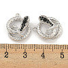 Brass Micro Pave Cubic Zirconia Pendants KK-S386-23P-01-3
