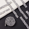 Hotfix Rhinestone Ribbon YS-TAC0001-07-4
