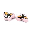 Hand Painted Butterfly Porcelain Beads PORC-Q006-05A-2