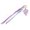 Polyester Pendant Keychains KEYC-TADJ0001-06F-1