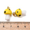 Handmade Lampwork Pendants LAMP-S069-08G-08-3