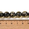 Handmade Dichroic Foil Glass Beads Strands DICH-U001-06K-4