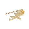 Shell & Starfish Alloy Hair Barrettes AJEW-A056-03C-G-3
