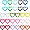28Pcs 14 Colors Zinc Alloy Spring Gate Rings FIND-SP0002-61-1