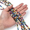 Handmade Millefiori Glass Beads Strands X-LK13-5