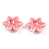 Glazed Porcelain Beads Strands PORC-N008-10H-3