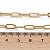 Ion Plating(IP) 304 Stainless Steel Paperclip Chain Necklace for Women X-NJEW-C011-03G-2