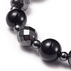 Necklaces & Stretch Bracelets & Dangle Earrings Jewelry Sets SJEW-I198-06P-5