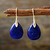Teardrop Brass Dangle Earrings FS-WGF2982-17-1