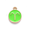 Alloy Enamel Pendants X-ENAM-S124-01B-06A-2