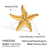 Stainless Steel Textured Starfish Rings FU0930-1-2