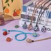 Braided Waxed Cotton Thread Cords Macrame Pouch Necklace Making AJEW-SW00022-03-4