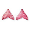 Transparent Spray Painted Glass Pendants GLAA-S190-009A-06-2